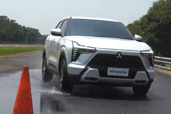 Watch the Malaysia-bound Mitsubishi Xforce put through its paces by Indonesia’s rally master