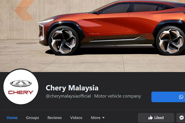 Chery makes its official Malaysian comeback, on social media