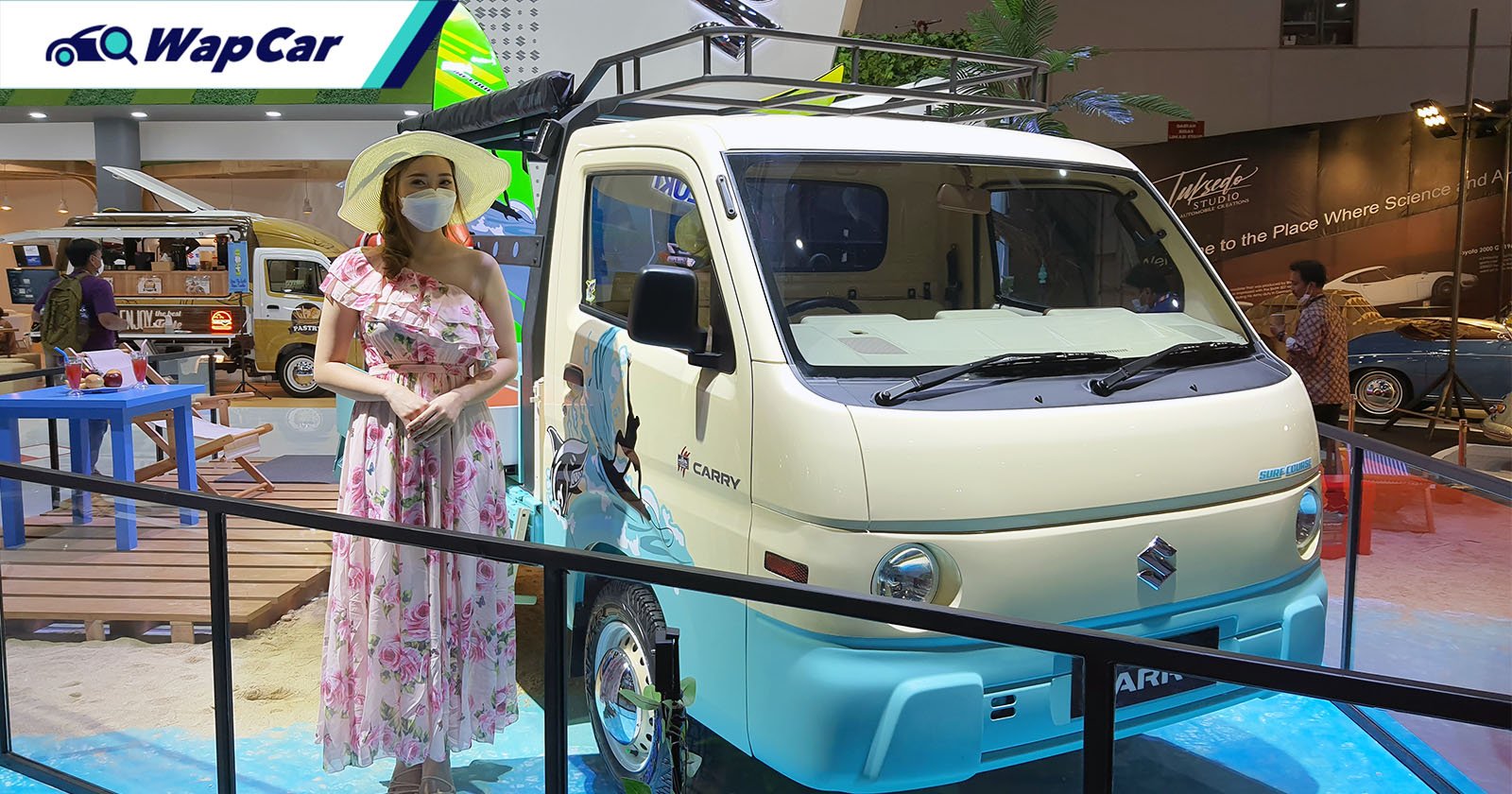 Suzuki Carry 从Pasar Malam Van 车摇身一变成复古的海滩冲浪者！ | WapCar