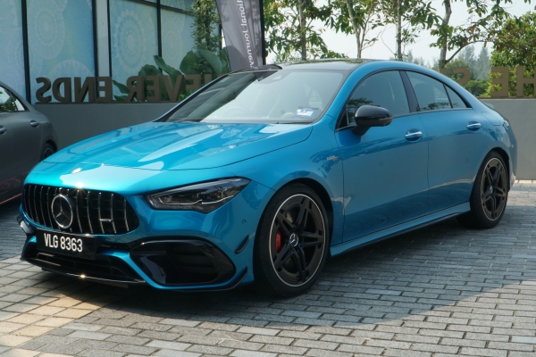 In a world of silent EVs, here's 33 photos of the raucous facelifted 2023 Mercedes-AMG CLA 45S