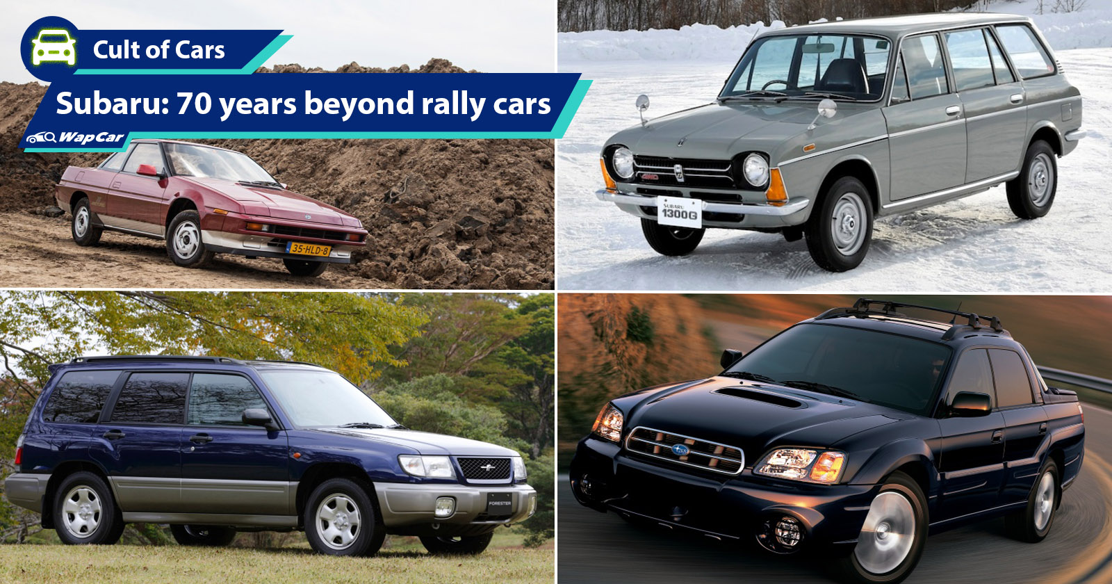 Besides the WRX and BRZ, we look back at Subarus other significant models  for its 70th birthday | WapCar