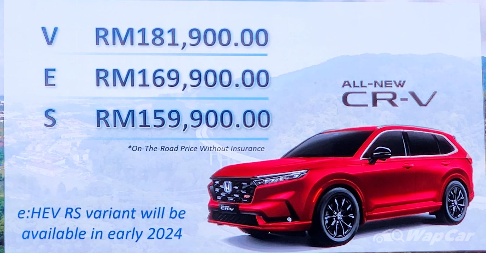 全新2024 Honda CR-V 登陆大马，4种型号；2具引擎，售价从RM 159,900 起！ | WapCar