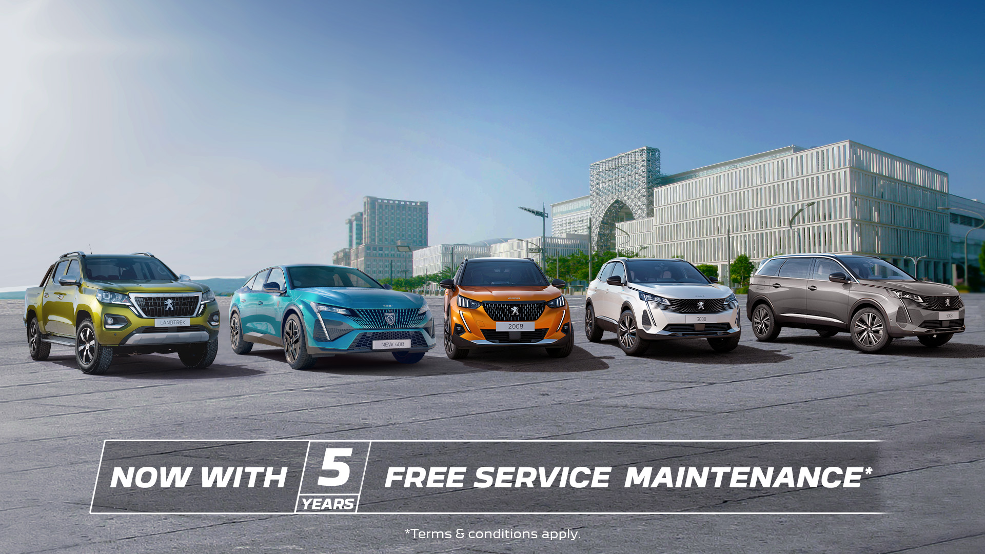 Every new Peugeot vehicle now comes with a 5-Year free service maintenance in Malaysia